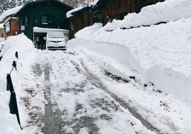 大雪除雪作業